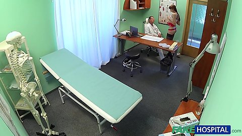 Doctors office hidden camera Chelsy helping sexy patient