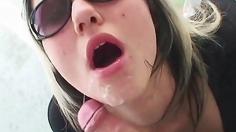 Chick sucking sucking and yes cumshot all over face
