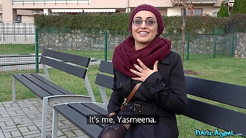 Arab Yasmeena was nice enough to start up a conversation with us until we offered her some dick sucking for cash in pov