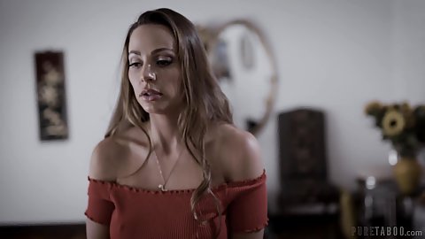 Abigail Mac fully clothed milf gets a home invader bursting into her house to scare and kidnap her