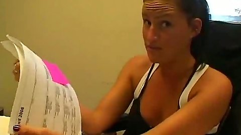 Office teen Charisma taken to the back room for quickie