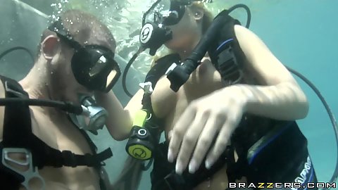 Underwater scuba diving sex practice