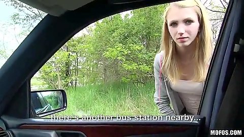 Unsuspecting teen Beatrix Glower picked up and gets in the car