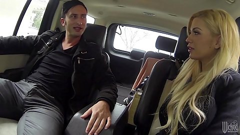 Picked up fully clothed babe Bibi Noel in car with hidden camera