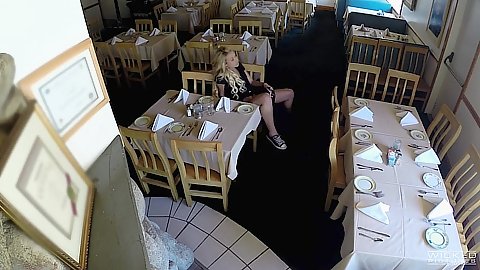 Restaurant voyeur hidden camera fucking the nice waitress Carmen Caliente