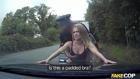 Cop touches and giving a patdown right on the road