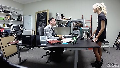 Office voyeur hidden camera fuck with boss and employee Katerina Kay